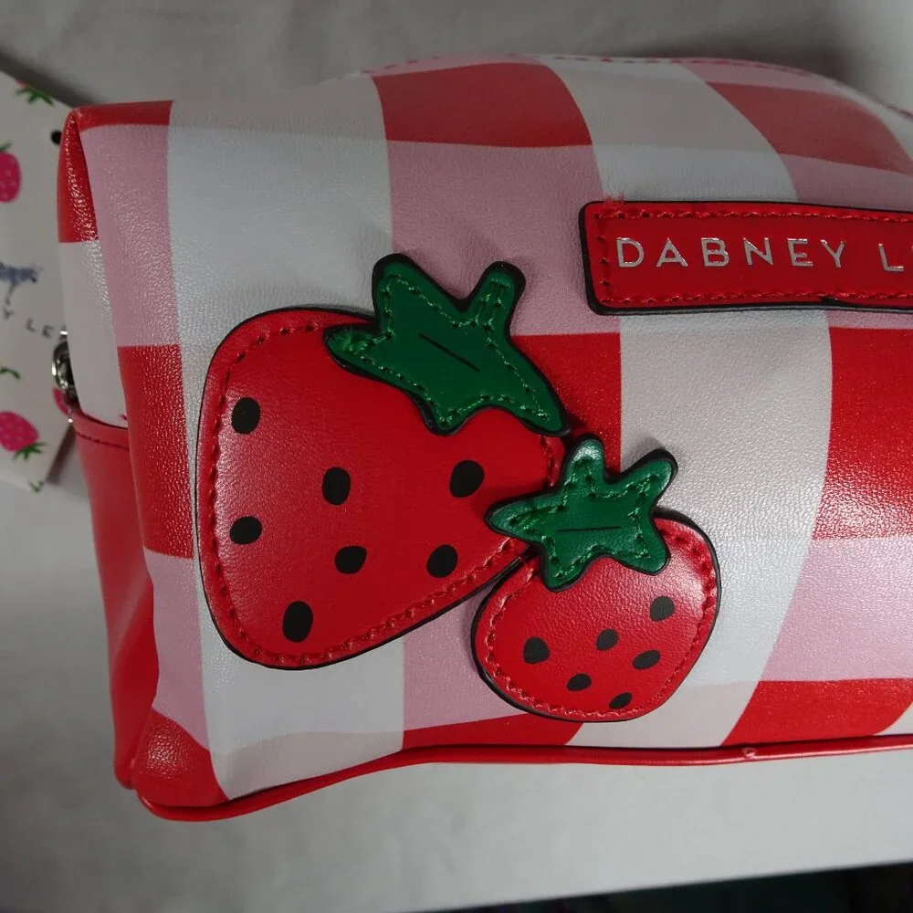 Dabney Lee Strawberry Cosmetic Make up Bag